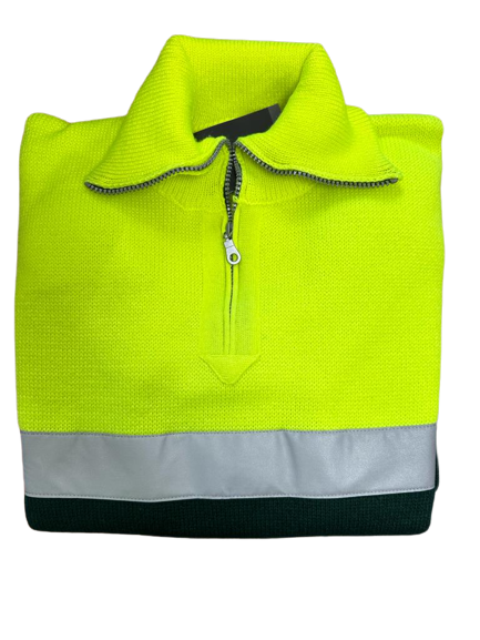 Jersey alta visibilidad punto grueso amarillo y verde - Gasfonclima
